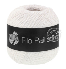Lana Grossa Filo Paillettes 01 Белый