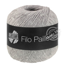 Lana Grossa Filo Paillettes 14 Светло-серый