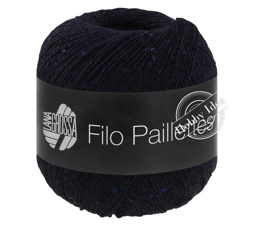 Lana Grossa Filo Paillettes 15 Тёмно-синий