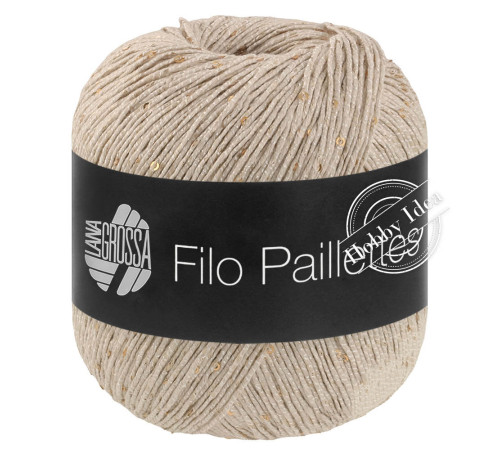 Lana Grossa Filo Paillettes 18 Светло-бежевый