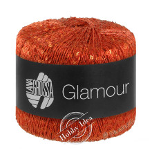 Lana Grossa Glamour 07 Красно-оранжевый
