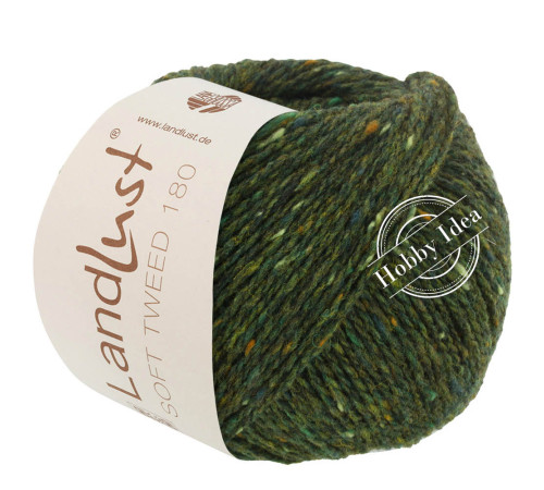 Lana Grossa Landlust Soft Tweed 180 107 Тёмно-зелёный
