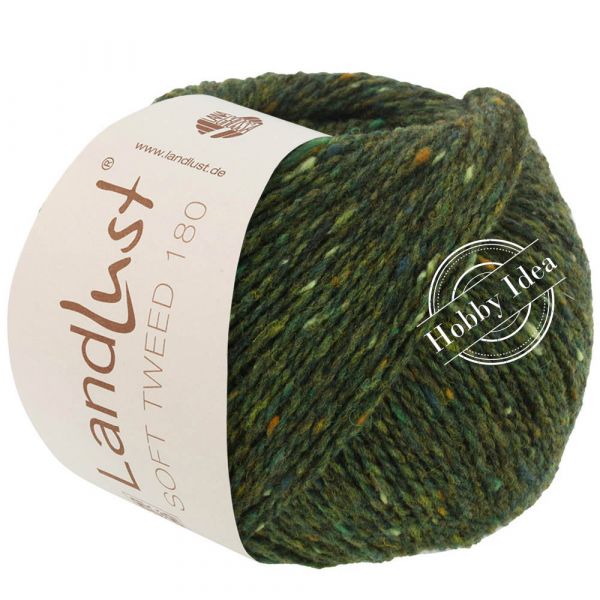 Lana Grossa Landlust Soft Tweed 180 107 Тёмно-зелёный из категории Lana Grossa Landlust Soft Tweed 180