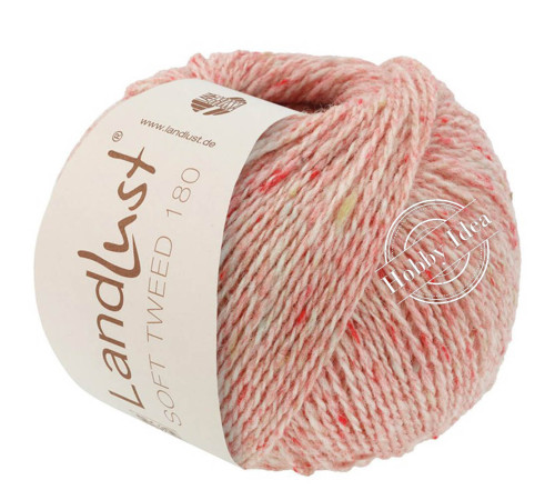 Lana Grossa Landlust Soft Tweed 180 112 Бледно красный