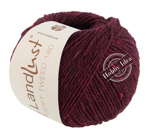 Lana Grossa Landlust Soft Tweed 180 123 Бургунди