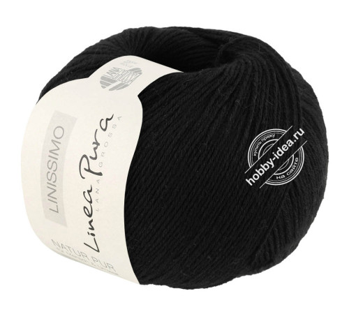Lana Grossa Linissimo 014 Чёрный