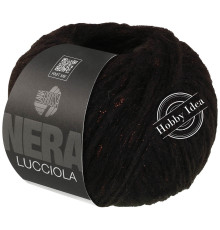 Lana Grossa Lucciola 12 Чёрно-коричневый
