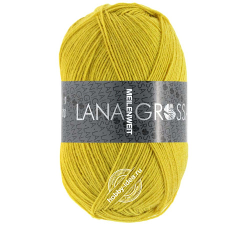 Lana Grossa Meilenweit 100 1370 Горчично-жёлтый
