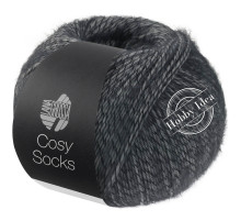 Lana Grossa Meilenweit 100 Cosy Socks 07 Тёмно серый