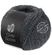 Lana Grossa Meilenweit 100 Cosy Socks 07 Тёмно серый