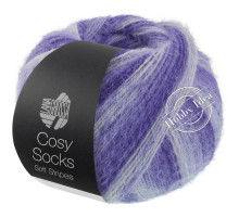 Lana Grossa Meilenweit 100 Cosy Socks Soft Stripes 101 Фиолетовый