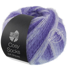Lana Grossa Meilenweit 100 Cosy Socks Soft Stripes 101 Фиолетовый