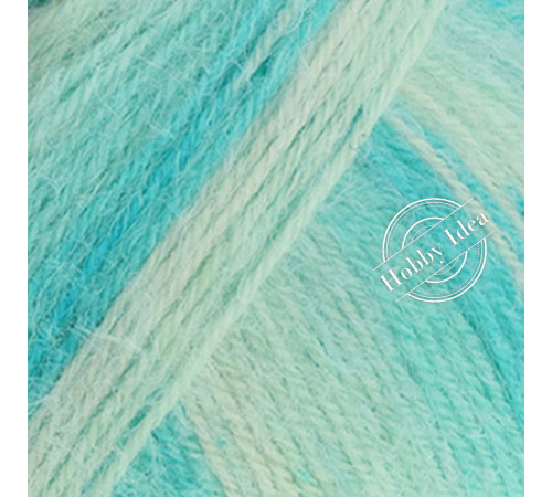 Lana Grossa Meilenweit 100 Cosy Socks Soft Stripes 102 Бирюзовое ожерелье