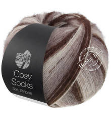 Lana Grossa Meilenweit 100 Cosy Socks Soft Stripes 103 Коричневый
