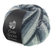 Lana Grossa Meilenweit 100 Cosy Socks Soft Stripes 104 Серый