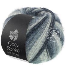 Lana Grossa Meilenweit 100 Cosy Socks Soft Stripes 104 Серый