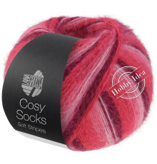 Lana Grossa Meilenweit 100 Cosy Socks Soft Stripes 105 Ягодный