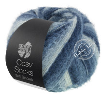 Lana Grossa Meilenweit 100 Cosy Socks Soft Stripes 106 Сине-голубой