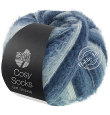 Lana Grossa Meilenweit 100 Cosy Socks Soft Stripes 106 Сине-голубой