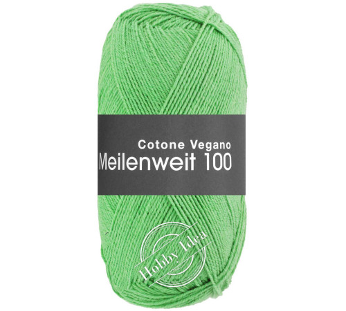 Lana Grossa Meilenweit 100 Cotone Vegano 03 Зелёный