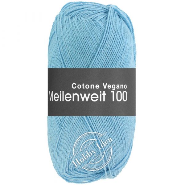 Lana Grossa Meilenweit 100 Cotone Vegano 05 Голубой из категории Lana Grossa Meilenweit 100 Cotone Vegano