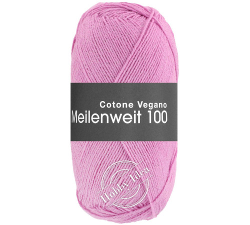 Lana Grossa Meilenweit 100 Cotone Vegano 07 Фуксия