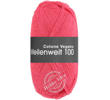 Lana Grossa Meilenweit 100 Cotone Vegano 08 Малиновый