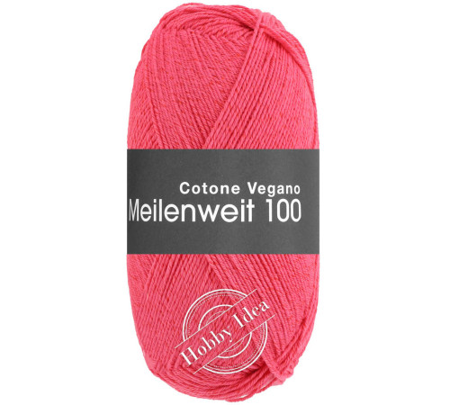 Lana Grossa Meilenweit 100 Cotone Vegano 08 Малиновый