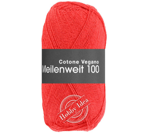 Lana Grossa Meilenweit 100 Cotone Vegano 10 Огненно-красный