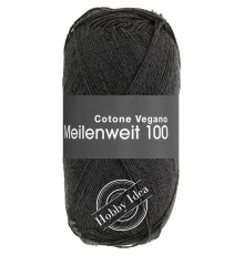 Lana Grossa Meilenweit 100 Cotone Vegano 12 Чёрный