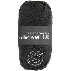 Lana Grossa Meilenweit 100 Cotone Vegano 12 Чёрный