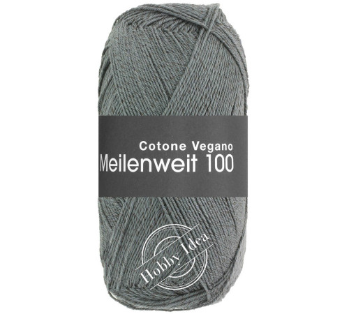 Lana Grossa Meilenweit 100 Cotone Vegano 13 Антрацитовый