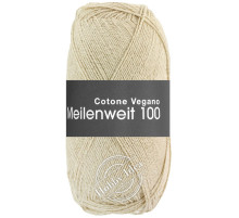 Lana Grossa Meilenweit 100 Cotone Vegano 15 Бежевый