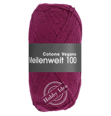 Lana Grossa Meilenweit 100 Cotone Vegano 18 Тёмная фуксия