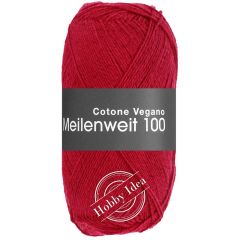 Lana Grossa Meilenweit 100 Cotone Vegano 19 Светящийся красный