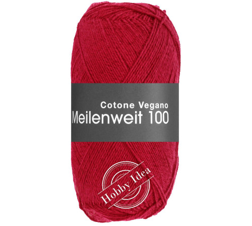 Lana Grossa Meilenweit 100 Cotone Vegano 19 Светящийся красный