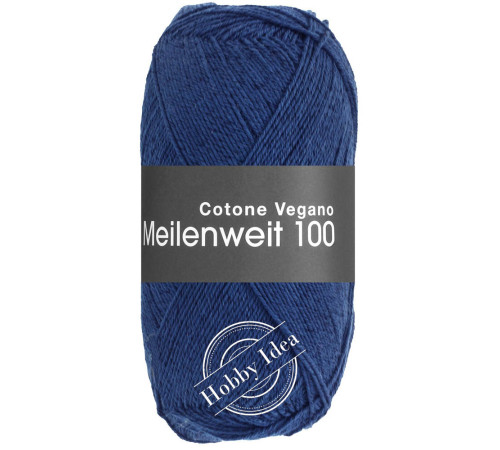 Lana Grossa Meilenweit 100 Cotone Vegano 22 Синий