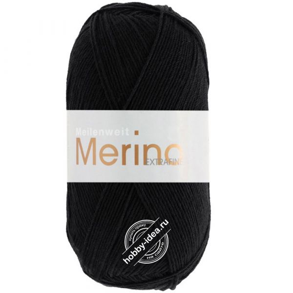 Lana Grossa Meilenweit 100 Merino Extrafine 2402 Чёрный из категории Lana Grossa Meilenweit 100 Merino Extrafine
