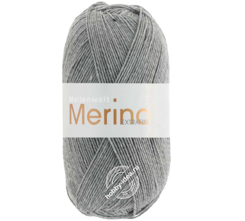Lana Grossa Meilenweit 100 Merino Extrafine 2404 Серый вереск