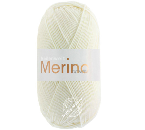Lana Grossa Meilenweit 100 Merino Extrafine 2405 Белый