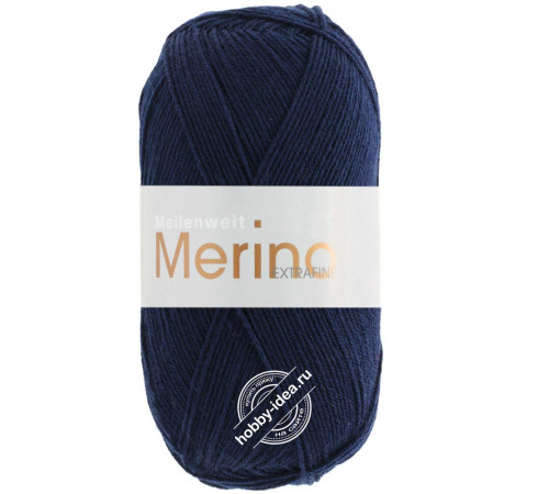 Lana Grossa Meilenweit 100 Merino Extrafine 2407 Тёмно-синий
