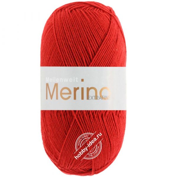 Lana Grossa Meilenweit 100 Merino Extrafine 2408 Красный из категории Lana Grossa Meilenweit 100 Merino Extrafine