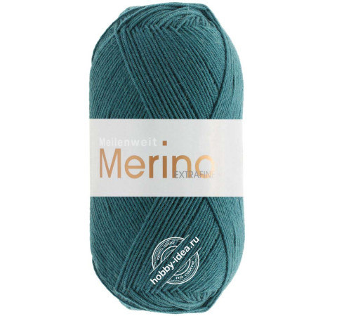 Lana Grossa Meilenweit 100 Merino Extrafine 2410 Цвет морской волны
