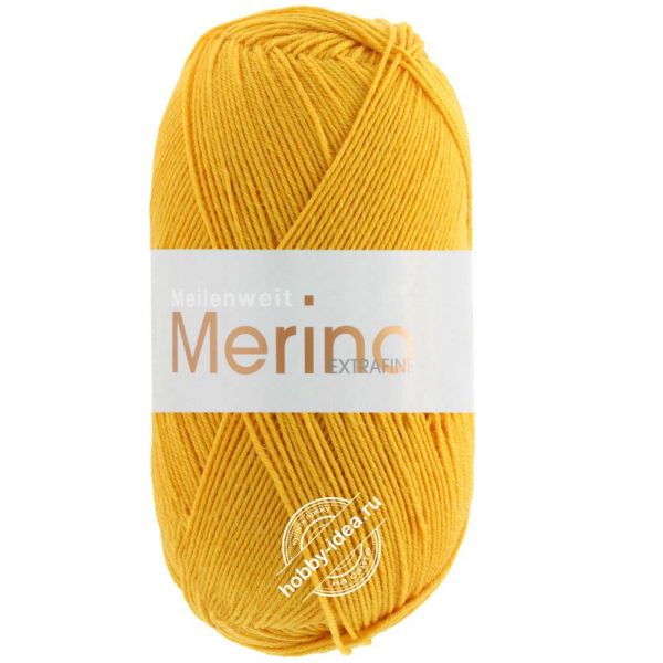 Lana Grossa Meilenweit 100 Merino Extrafine 2414 Жёлтый из категории Lana Grossa Meilenweit 100 Merino Extrafine