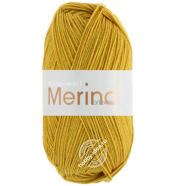Lana Grossa Meilenweit 100 Merino Extrafine 2418 Горчично-жёлтый из категории Lana Grossa Meilenweit 100 Merino Extrafine