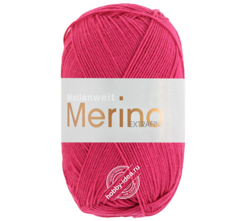 Lana Grossa Meilenweit 100 Merino Extrafine 2423 Ярко-розовый