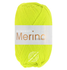 Lana Grossa Meilenweit 100 Merino Extrafine 2426 Неоновый жёлтый