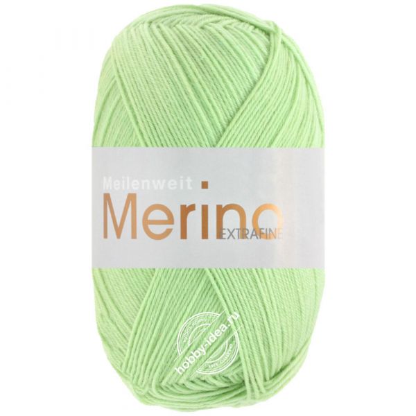 Lana Grossa Meilenweit 100 Merino Extrafine 2427 Зелёный лайм из категории Lana Grossa Meilenweit 100 Merino Extrafine