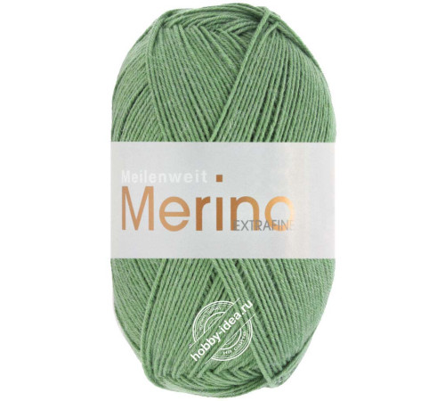 Lana Grossa Meilenweit 100 Merino Extrafine 2430 Зелёный