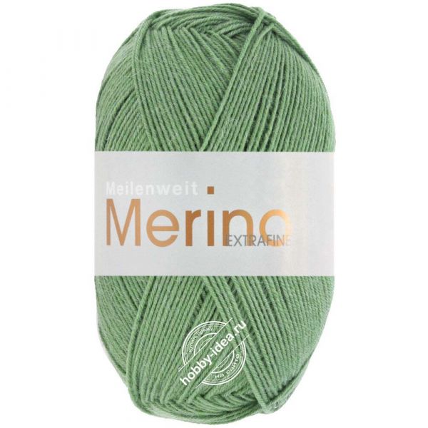Lana Grossa Meilenweit 100 Merino Extrafine 2430 Зелёный из категории Lana Grossa Meilenweit 100 Merino Extrafine